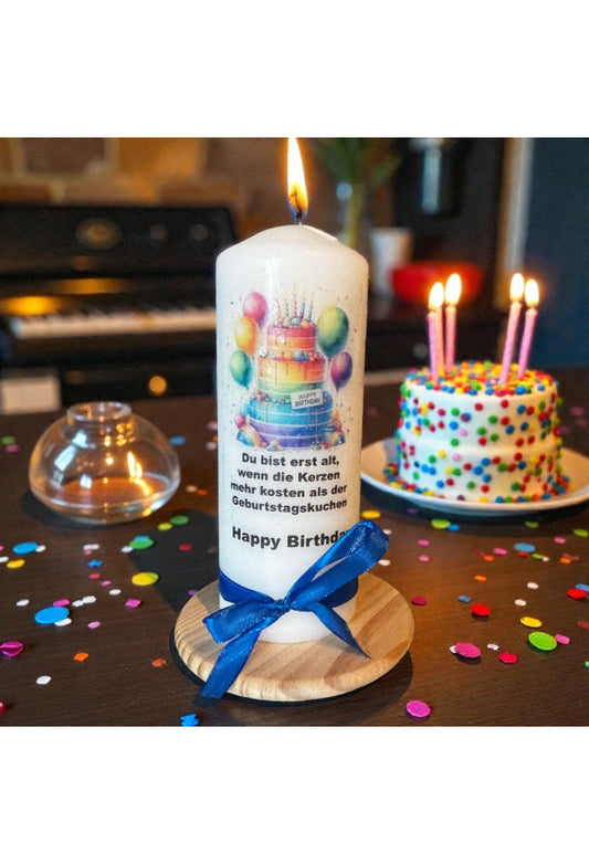 Kerze Happy Birthday
