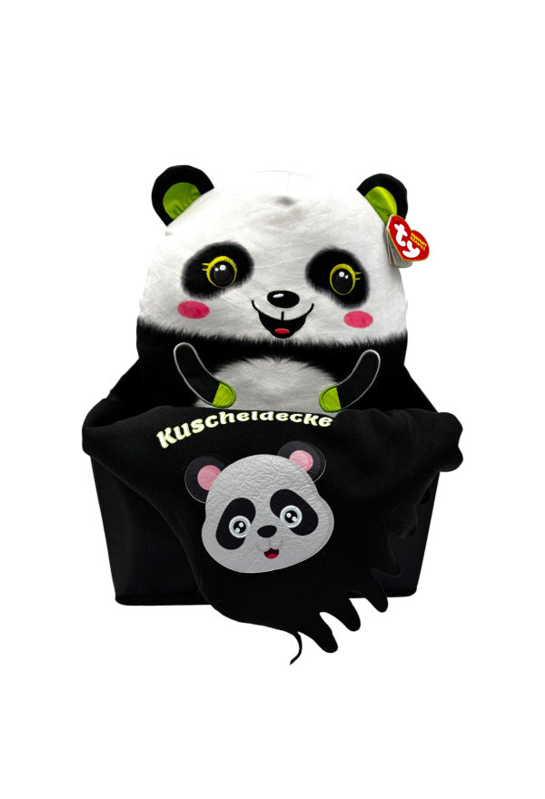 Geschenkset „Kuscheldecke & Squishmallow im Korb“