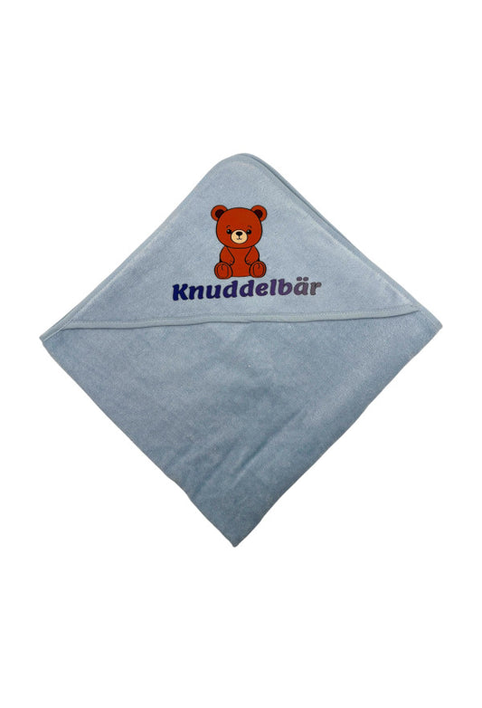 Baby Badetuch mit Kapuze 75x75 cm