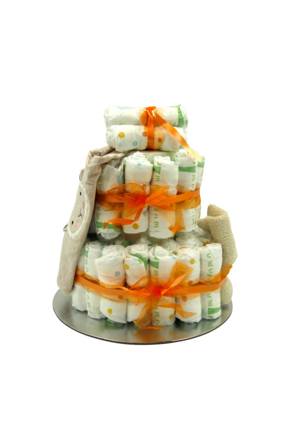 "Little Sheep" Diaper Cake – Gift Set for Babies