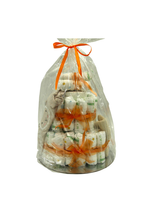 Windeltorte „Schäfchen“ – Geschenkset für Babys