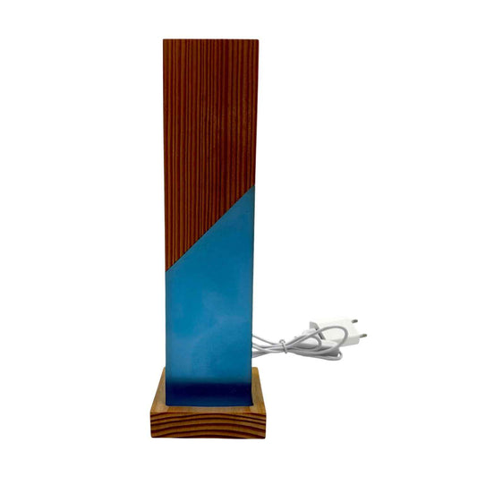 Epoxid & Holz Lampe