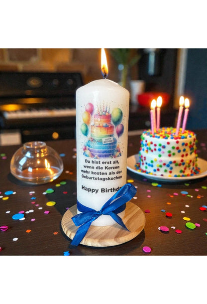 Kerze Happy Birthday