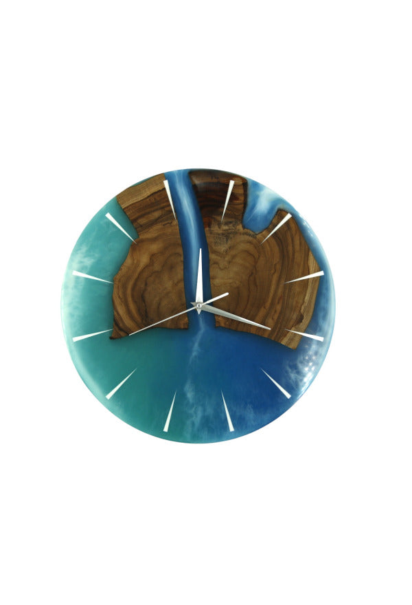 Epoxidharz Wanduhr Gross