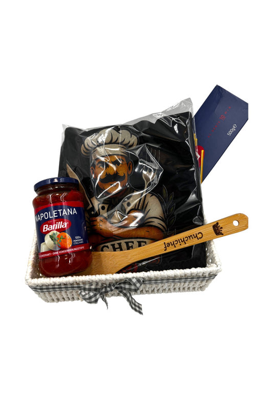 Geschenkset „Kochschürze & Pasta‑Genuss“