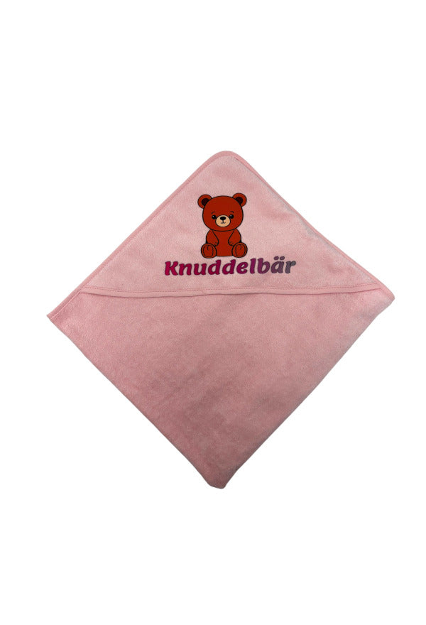 Baby Badetuch mit Kapuze 75x75 cm