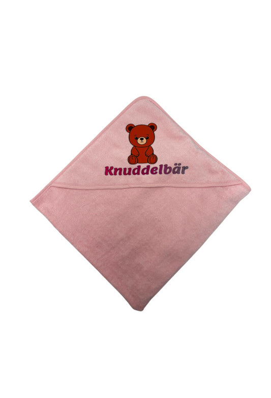 Baby Badetuch mit Kapuze 75x75 cm