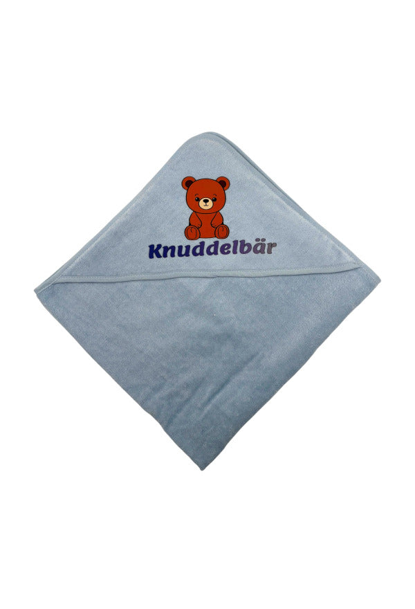 Baby Badetuch mit Kapuze 75x75 cm