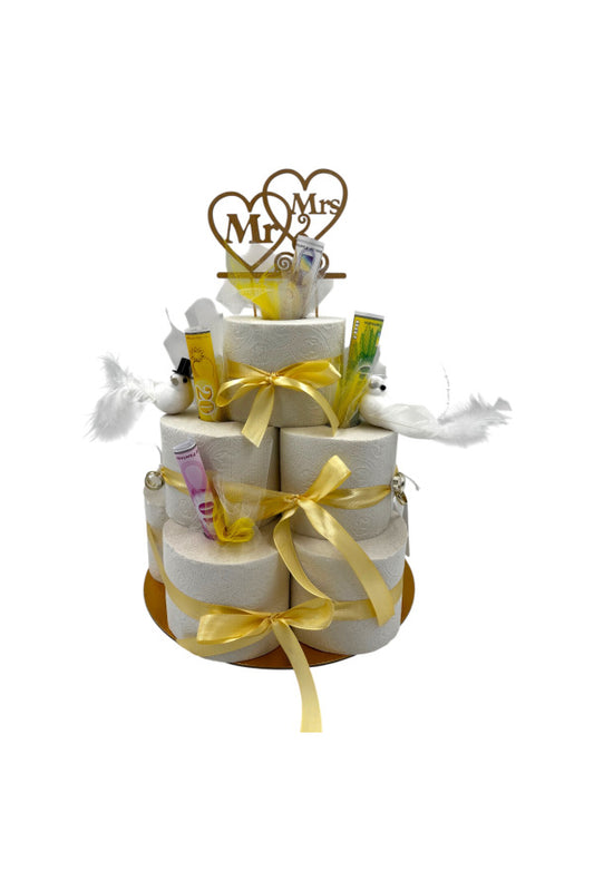 WC-Papier-Torte „Hochzeit "