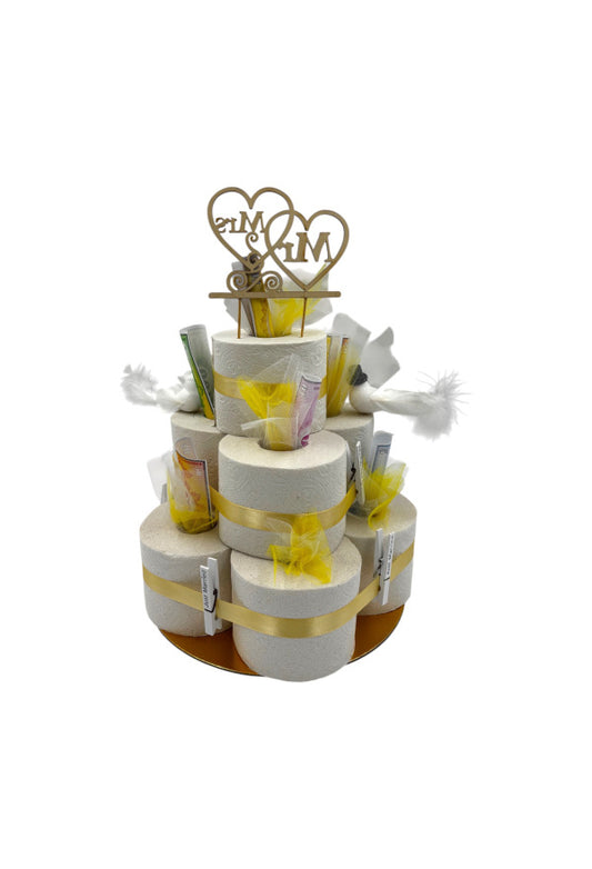 WC-Papier-Torte „Hochzeit "