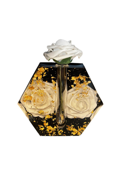 Vase Sechseckig