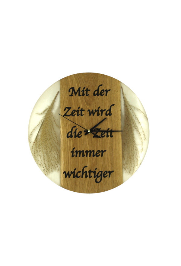 Epoxidharz Wanduhr Gross