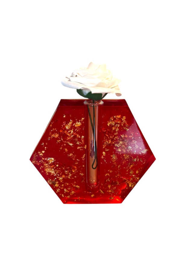 Vase Sechseckig