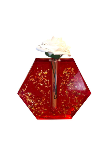 Vase Sechseckig