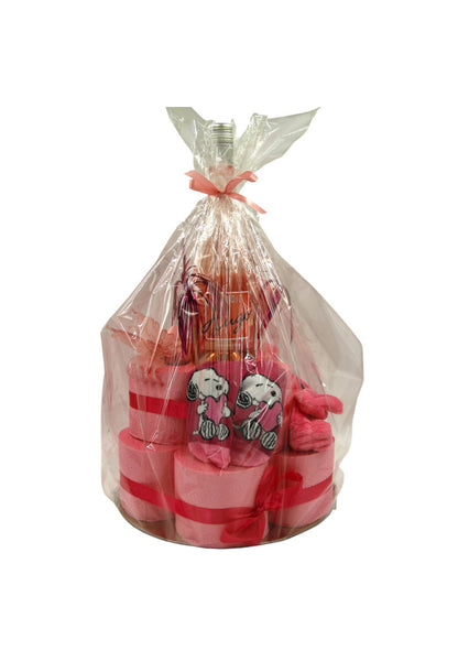 WC-Papier-Torte "Pink Party" mit Hugo & Beauty-Essentials