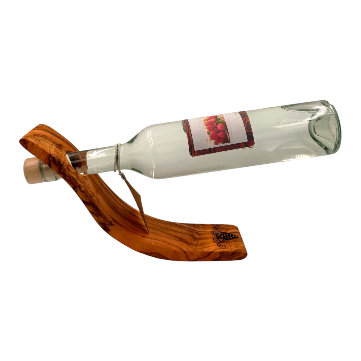 Weinhalter aus Olivenholz – Schwebende Eleganz aus Naturholz