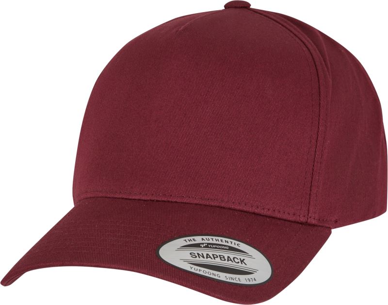 5 Panel Snapback Cap gebogen