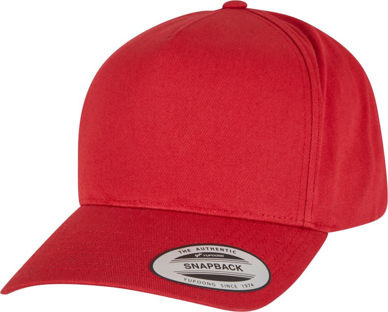 5 Panel Snapback Cap gebogen