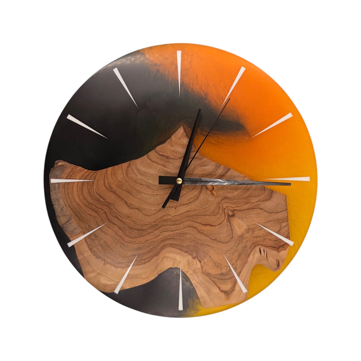 Epoxidharz Wanduhr Gross
