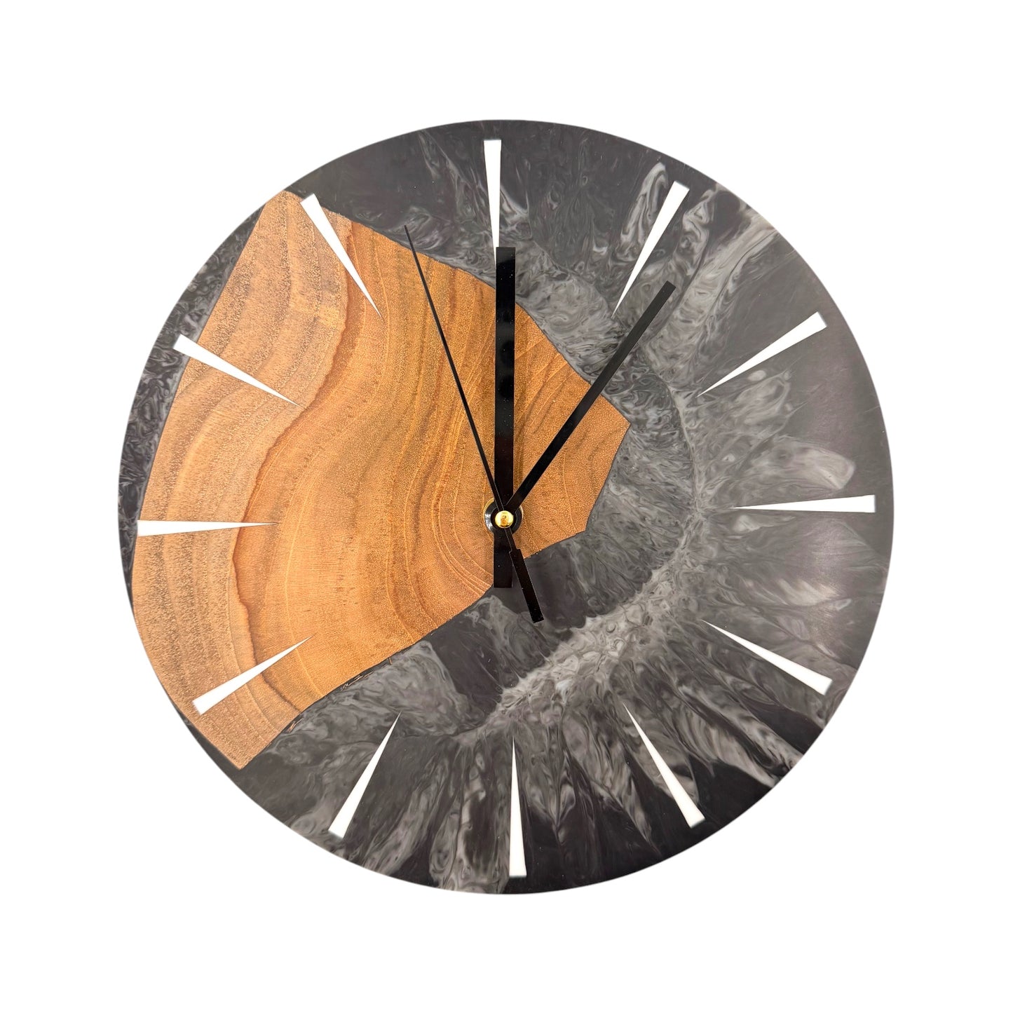 Epoxidharz Wanduhr Klein