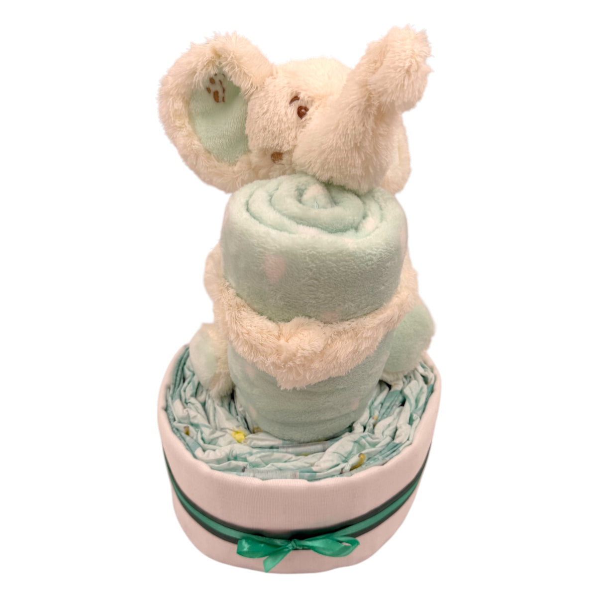 Windeltorte mit Kuscheldecke – Liebevolles Geschenk zur Geburt