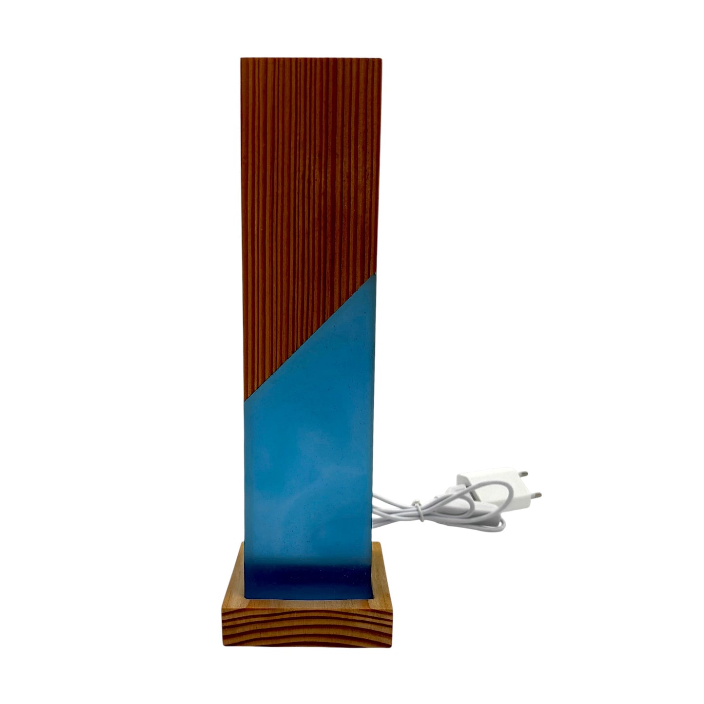 Epoxid & Holz Lampe
