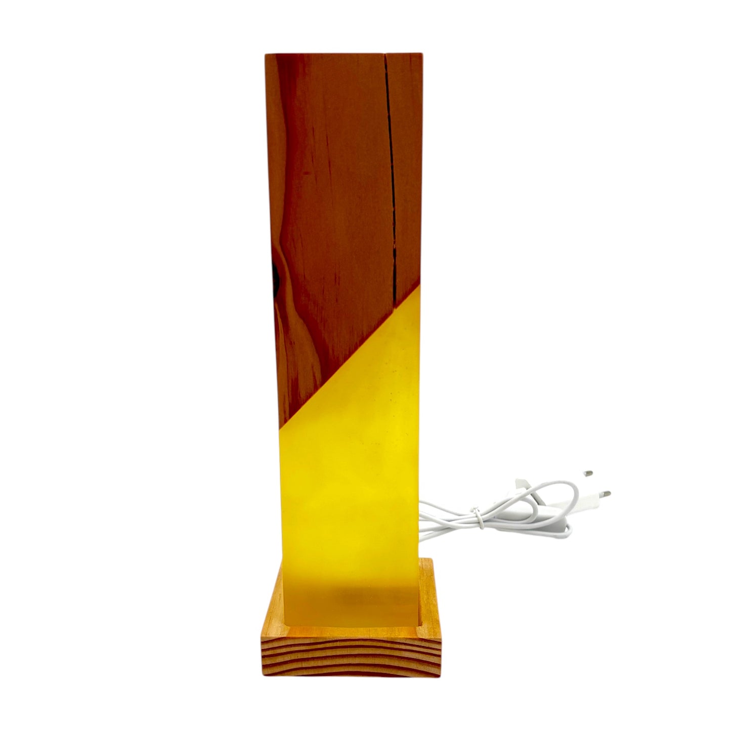 Epoxid & Holz Lampe