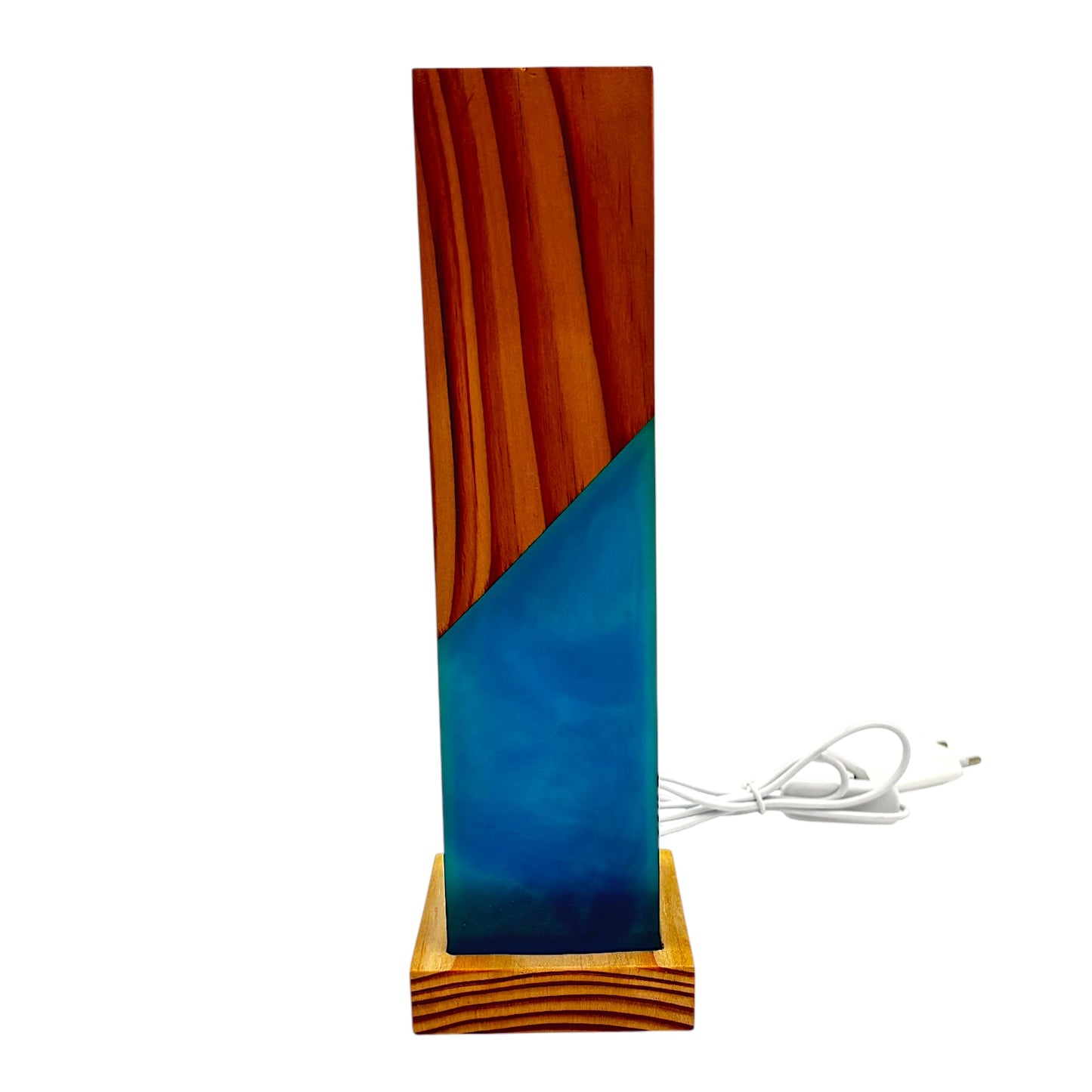 Epoxid & Holz Lampe