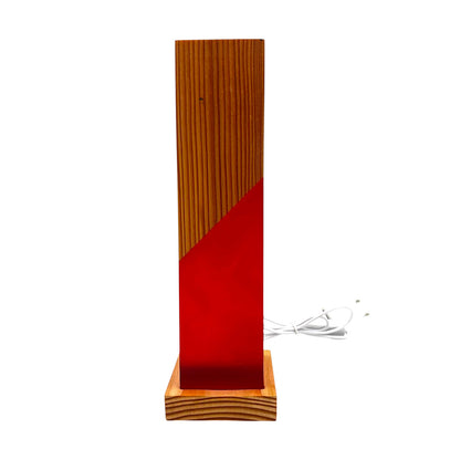 Epoxid & Holz Lampe