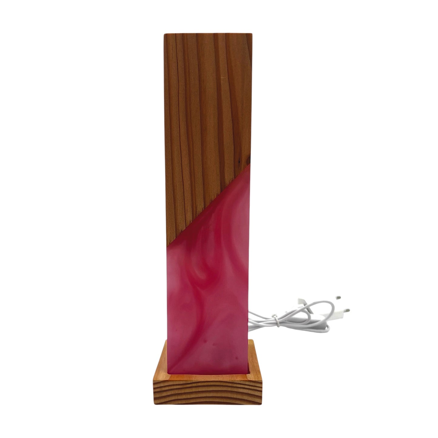 Epoxid & Holz Lampe