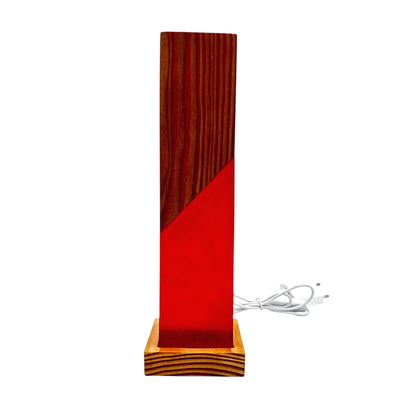 Epoxid & Holz Lampe