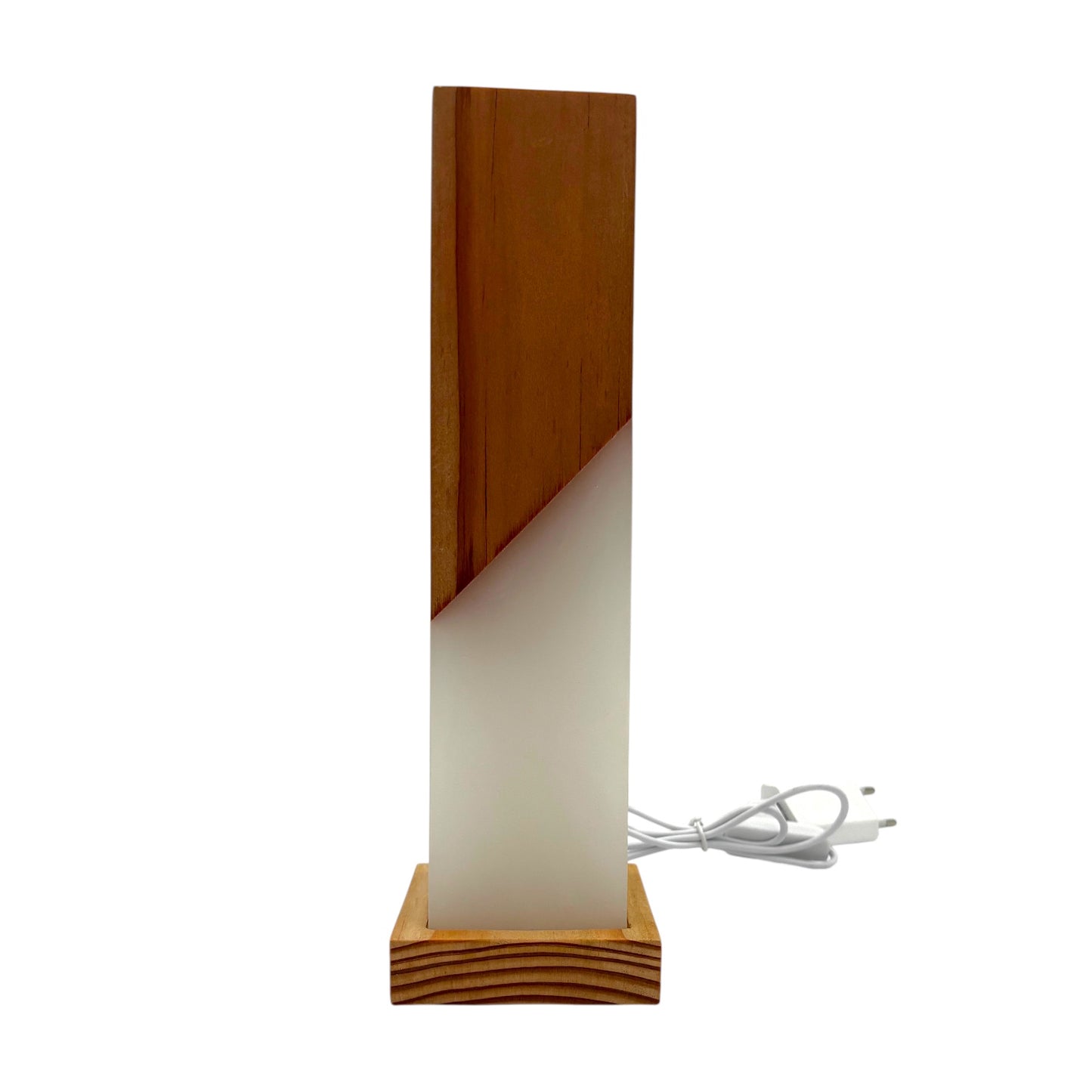 Epoxid & Holz Lampe